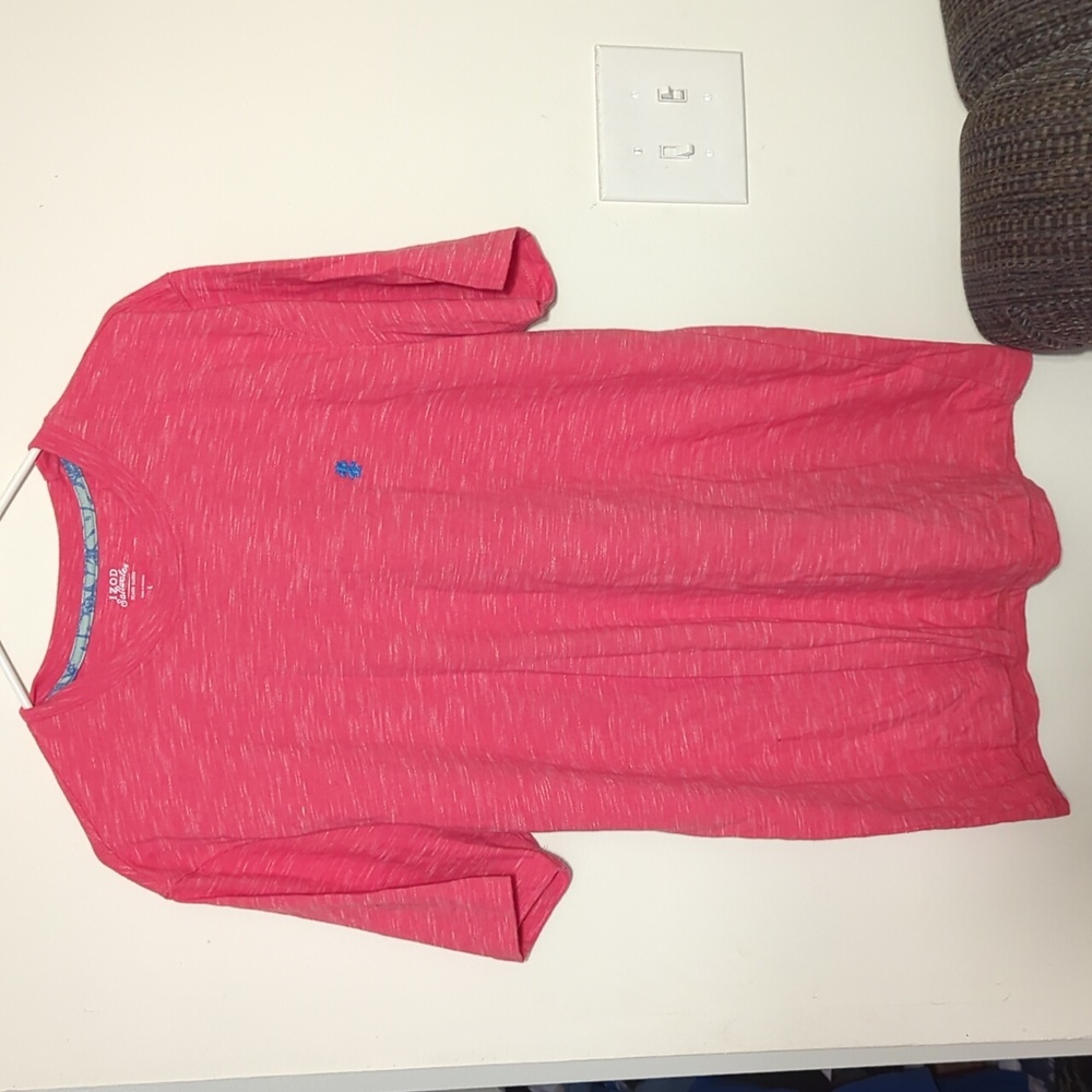 IZOD Relaxed Classic men's Red short sleeve shirt size large